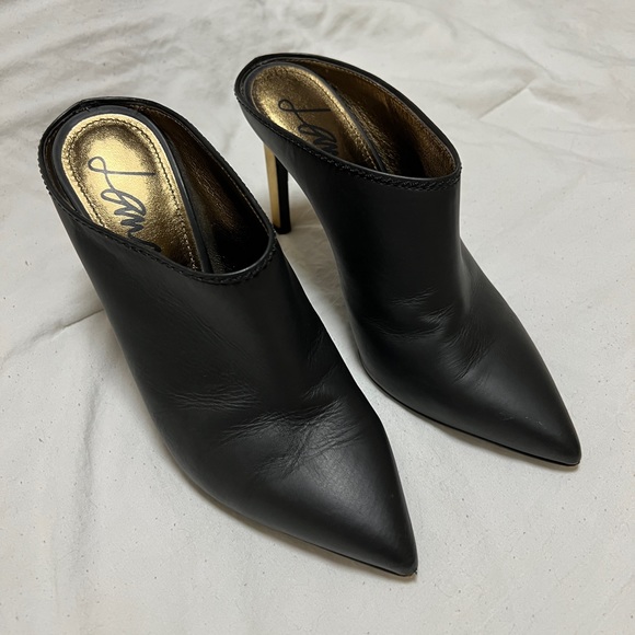 LANVIN black mule pumps sz 8